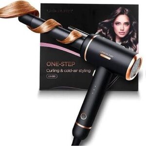 LESCOLTON Ceramic Curling Iron with Cooling Air Long Last 1" Barrel Hair Curlers